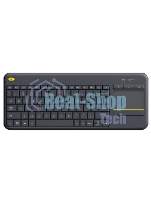 Клавиатура Logitech K400 Wireless Touch Plus беспроводная, радиоканал, чёрный