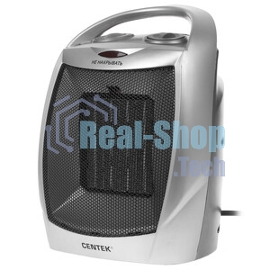 Тепловентилятор Centek CT-6020 серый, 750/1500 Вт, 15 м2, термостат